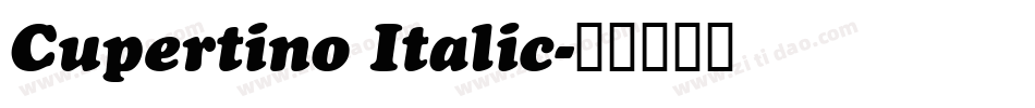 Cupertino Italic字体转换